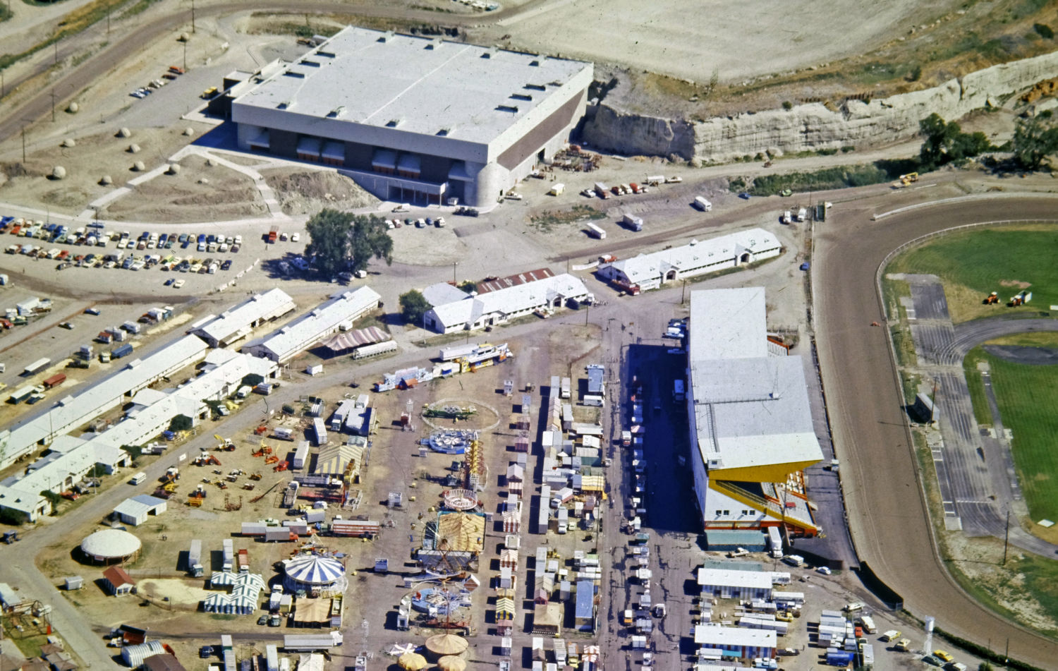 Metra and fairgrounds, August 1978
